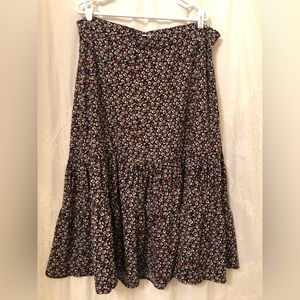 Red floral Maurice’s skirt